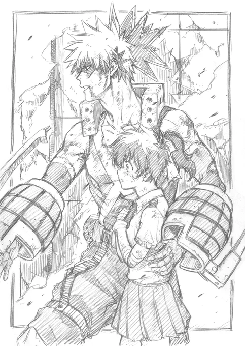 ラフ描き、💥🥦(♀)
再掲

プロヒ💥と歳の差🥦
NOおさなな 