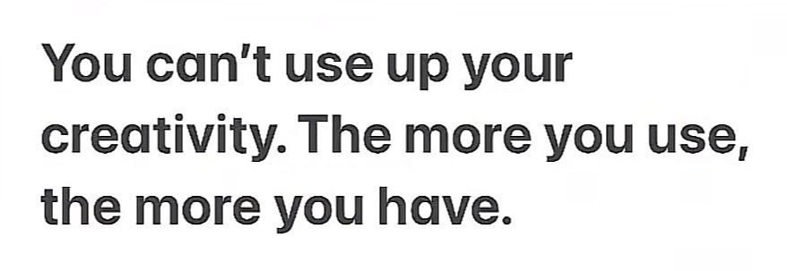 Esta idea expansiva de Maya Angelou: