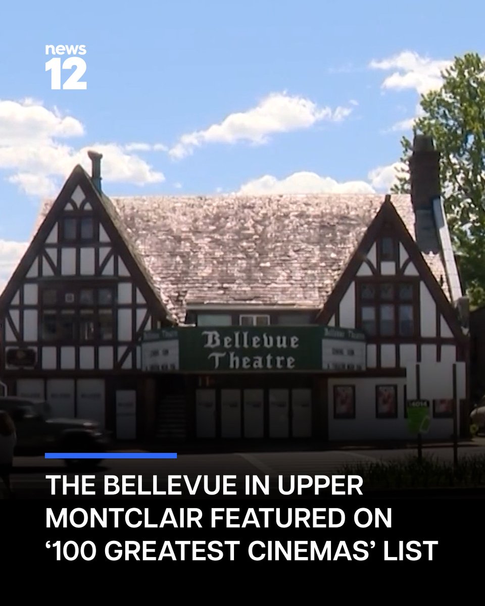 News12NJ's tweet photo. SILVER SCREEN: The Bellevue Theatre in Upper Montclair North Jersey has been named one of the “100 greatest cinemas” by Time Out.
 
#News12 #NewJersey #BellevueTheatre #UpperMontclair #CinemaLovers #LocalNews #News

https://t.co/yuUTpm70au https://t.co/axvukSoU19