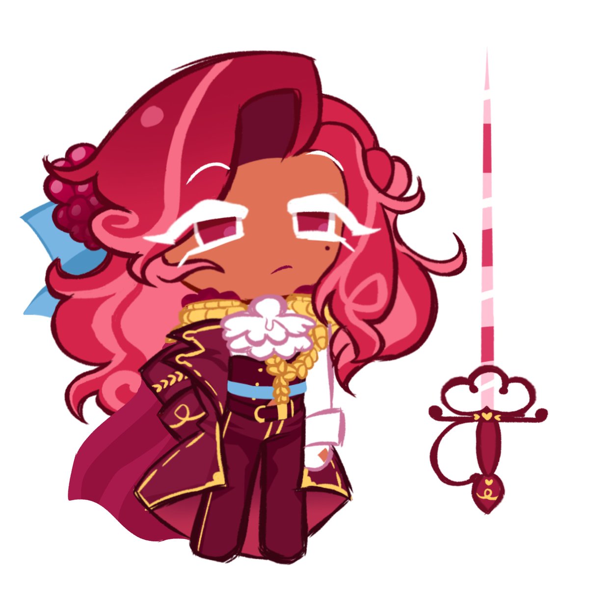 raspcara's tweet photo. More of this redesign because apparently the people on tiktok liked it #raspberrycookie https://t.co/CcmaLGqMLn