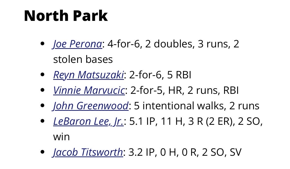 NNorthBaseball's tweet photo. Former Vikings pairing up to help @npubaseball get the W today!! Way to go Vinnie &amp; Jacob!! https://t.co/LA9489MsIz