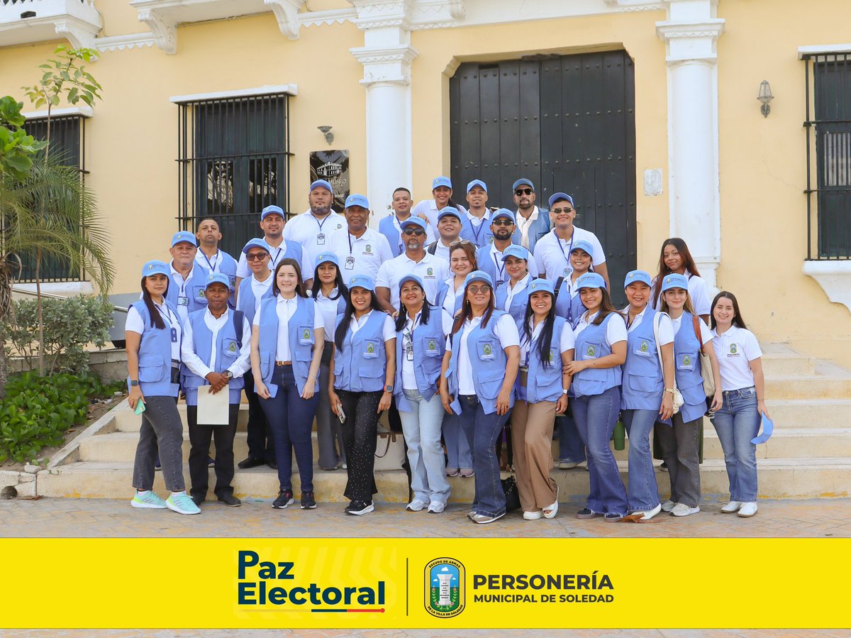personeriasol's tweet photo. PERSONERÍA MUNICIPAL DE SOLEDAD LIDERA JORNADA DE TRANSPARENCIA Y GARANTÍA DEL DERECHO AL SUFRAGIO
#PersoneriaDeSoledad #observatorioddhh #DerechosHumanos #ministeriopublico #DDHH #Dih #paz #Elecciones2026 #soledadatlantico
https://t.co/ZLm1aBJfH9 https://t.co/KSA2E532Lb