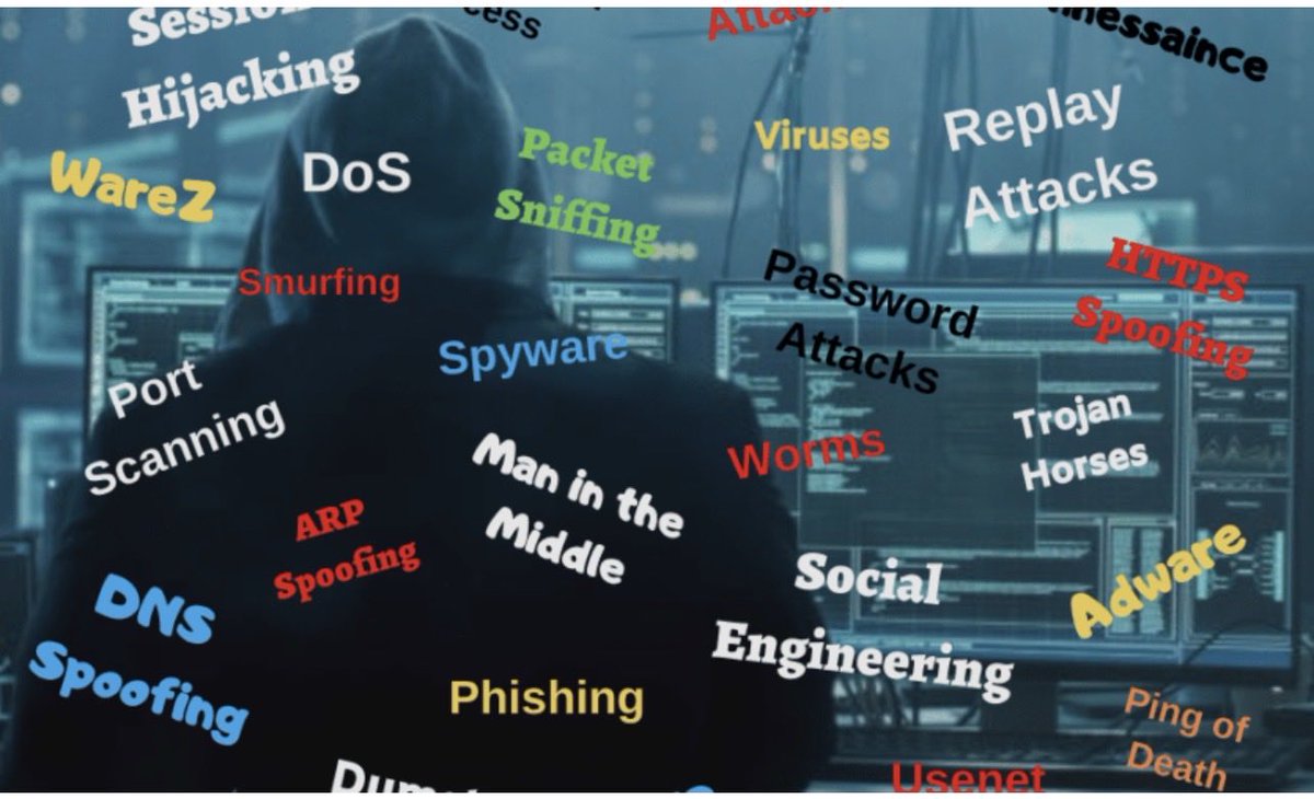 som_willz's tweet photo. Day 42 of my #100DaysofcyberPH
Network attacks :
DDoS: Attackers flood a website with massive traffic so real users can’t access it.
Social Engineering: Attackers trick people into revealing sensitive information like passwords.
#CyberSecurity #InfoSec #PHCyberGiants https://t.co/khmjM21Top