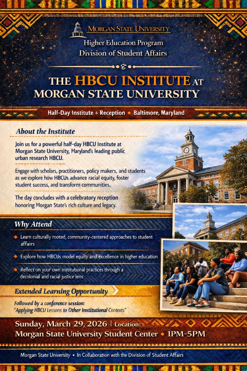 Morgan State Education Graduate Programs tweet media