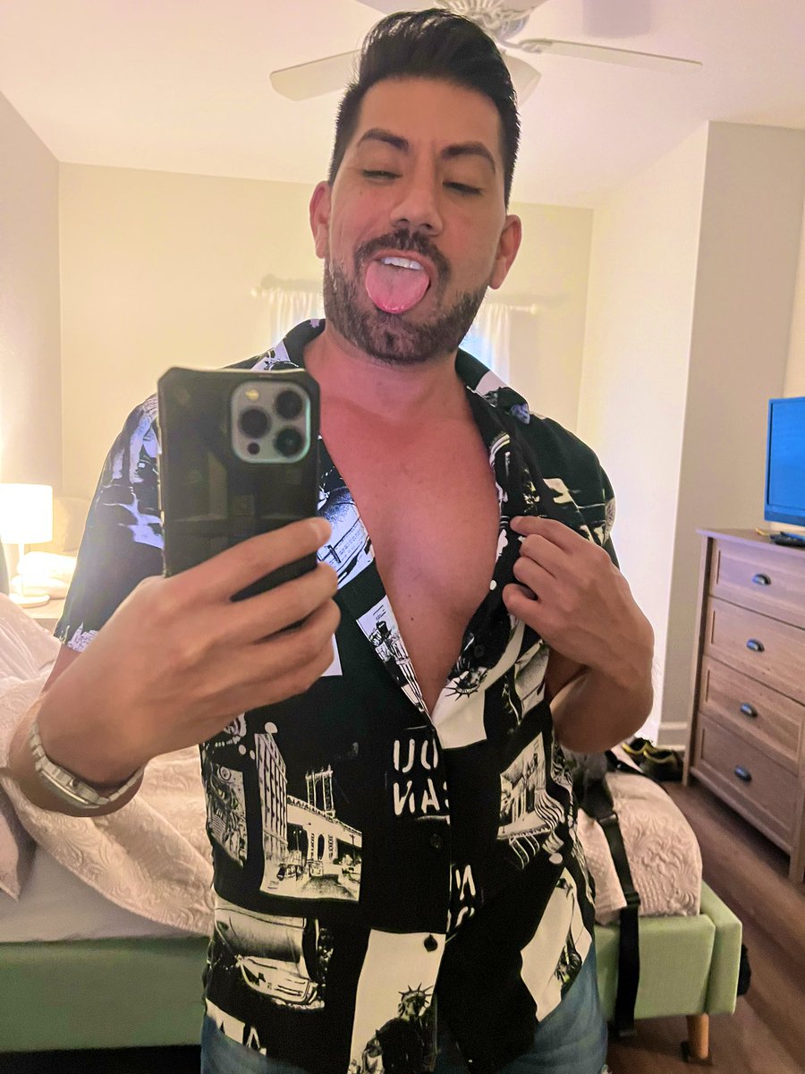 JoshNavarroTV's tweet photo. My shirt is coming undone! Does anyone have a safety-pin I can use 😜 #RPDR #DragRace #DiscordAddams https://t.co/z8riiKjud9