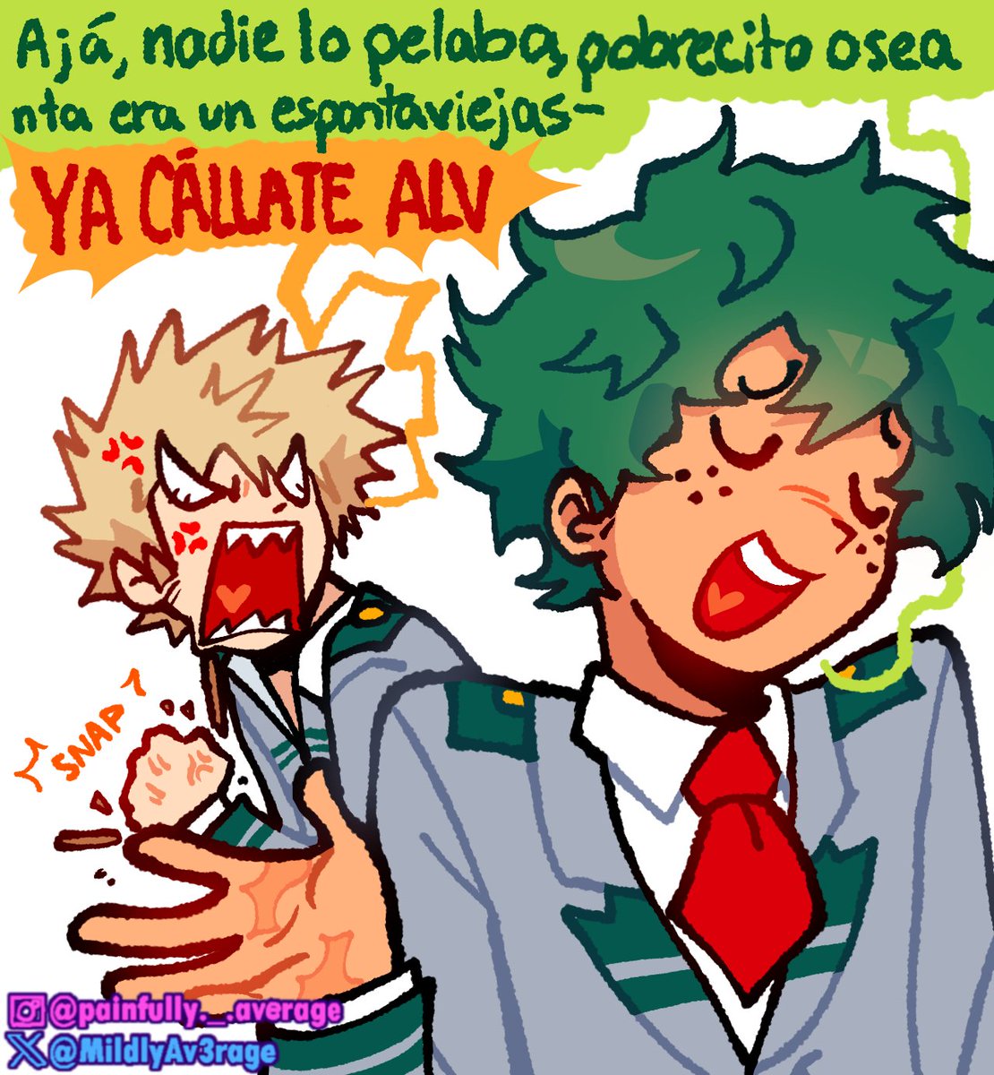 MildlyAv3rage's tweet photo. Pinche chismoso vro
#MHA #BNHAfanart https://t.co/hh2iB1yhCT