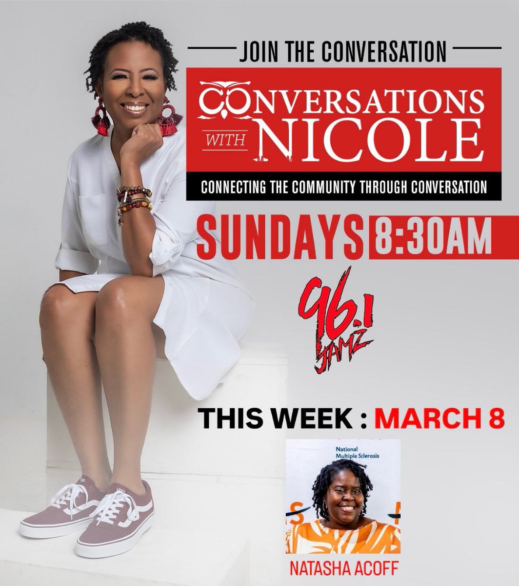 onmynervesinc's tweet photo. In 2014 I received a diagnosis. Today, I’m giving my voice so @MSTallahassee can gain a movement. This #IWD2026, @flagyrlta talked with Nicole Everett about turning MS into a catalyst for change.

Join us on March 14. 
Walk 
Health and Wellness Vendors
Kids Zone
Proclamation https://t.co/QTamTmq2iS