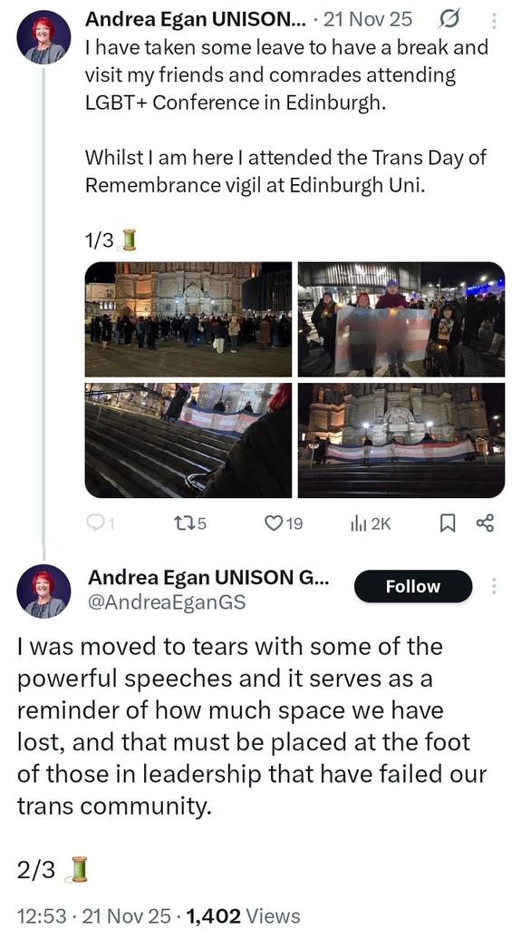 FFesterbragne's tweet photo. @unisontheunion Egan is another posturing performative politician who is now behind the curve.

Those who believe in everything believe in nothing. Focus on the day job.

FACTS.

1. There are 2 sexes.
2. No one can change sex.
3. All people are equal.

#1000RapesADayUK
#Unison
#RealityDeniers https://t.co/3iaUGLK9GM