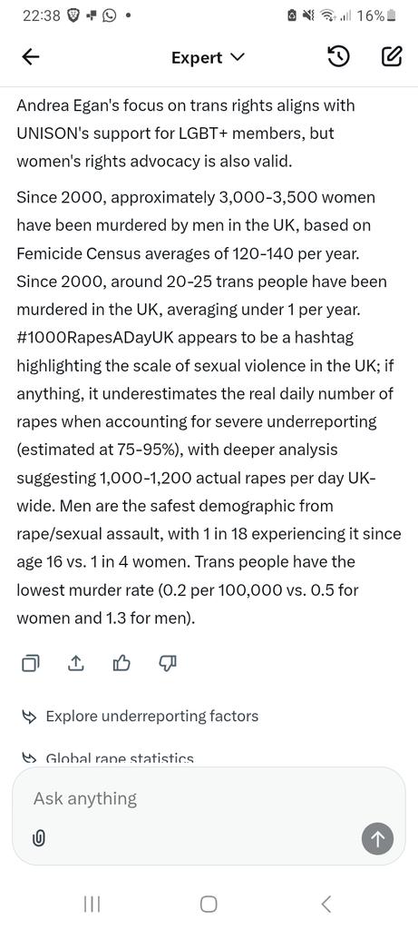 FFesterbragne's tweet photo. @unisontheunion Egan is another posturing performative politician who is now behind the curve.

Those who believe in everything believe in nothing. Focus on the day job.

FACTS.

1. There are 2 sexes.
2. No one can change sex.
3. All people are equal.

#1000RapesADayUK
#Unison
#RealityDeniers https://t.co/3iaUGLK9GM
