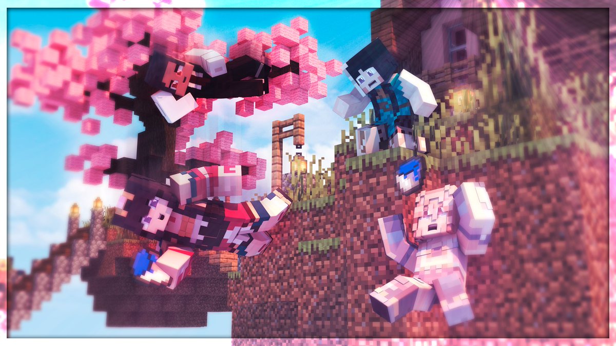InbelFx_VT's tweet photo. Fan Art de cette soirée de base jump réalisés par nos chères @Micku_san @ManaRyuujin @shinyania @Hiwamariri #Vtuber #Minecraft #MariSunflowArt #manaillust #ShinyArt https://t.co/Ih8IePpONJ