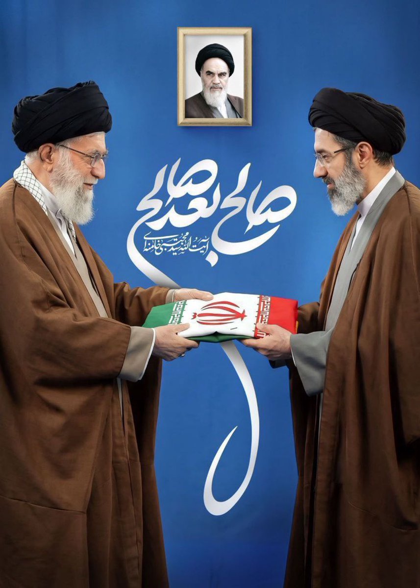 Mustaff221's tweet photo. Au milieu des frappes US-Israël qui ont tué son père il y a 10 jours, l’Iran nomme Mojtaba Khamenei Guide suprême. Message clair : pas de recul, la résistance continue. 🔥🇮🇷 #IranSuccession #GuerreIran » https://t.co/Yxz25pd1Sx