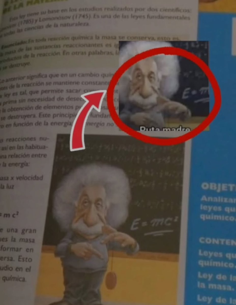 Albert Eistein viendo que su fórmula fue usada para la creación de una arma de destrucción masiva