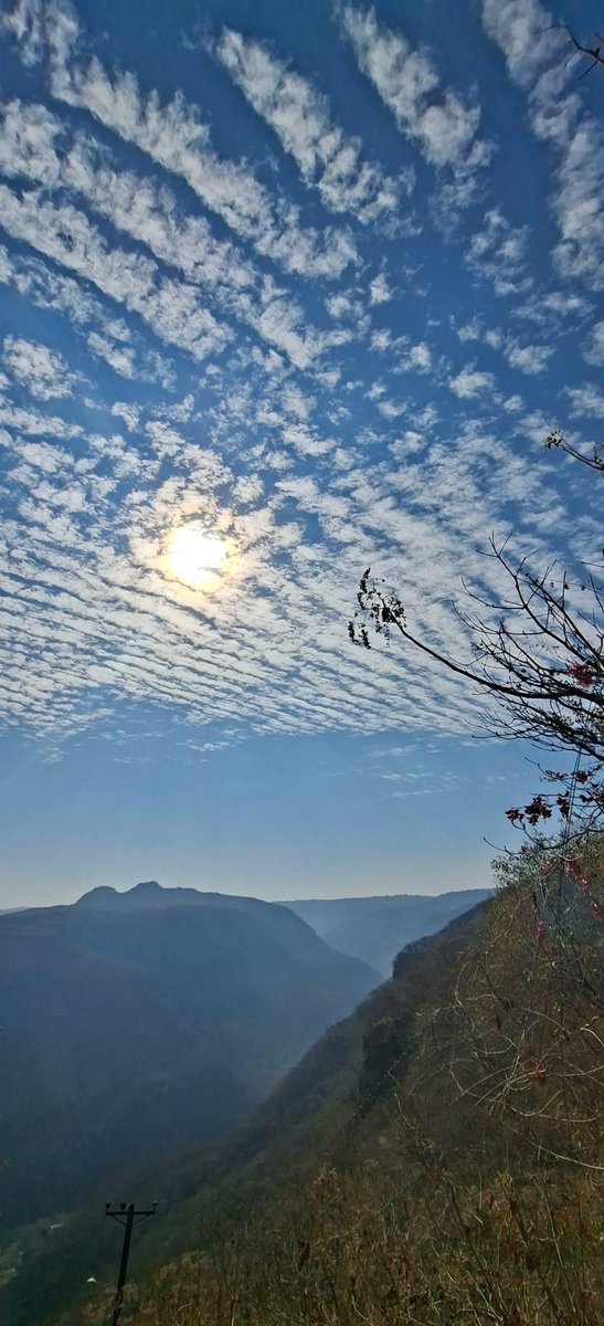 Hoy el cielo estuvo espectacular y en la barranca aún más.