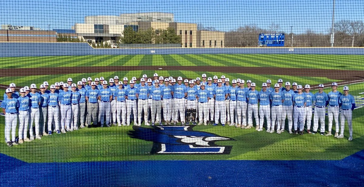 2026 Liberty Baseball Team! Great group of young men! Go Jays 💪⚾️🔵⚪️⚫️