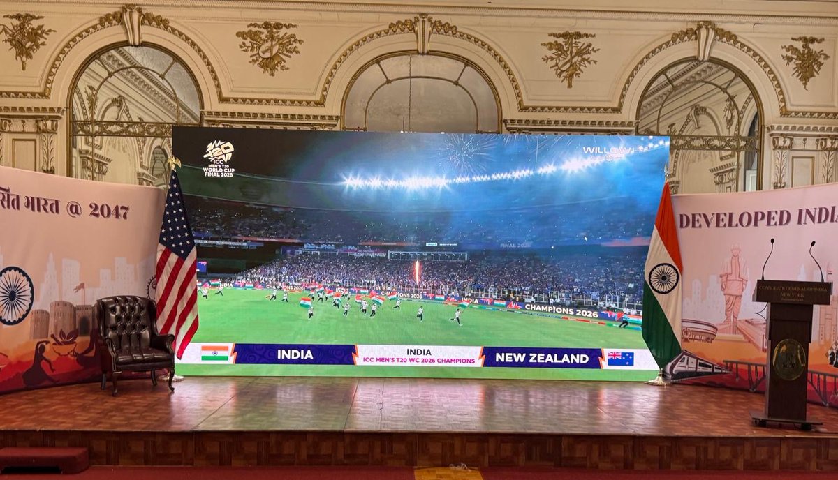 India in New York tweet media