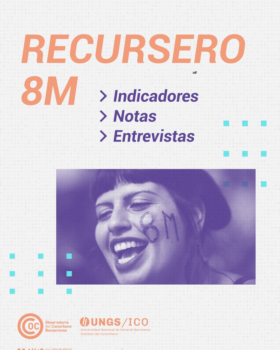 Ya está disponible nuestro Recursero 8M 2026 ✅️💜

Encontrá entrevistas, nota e indicadores seleccionados 

🔗 bit.ly/40ndSsP