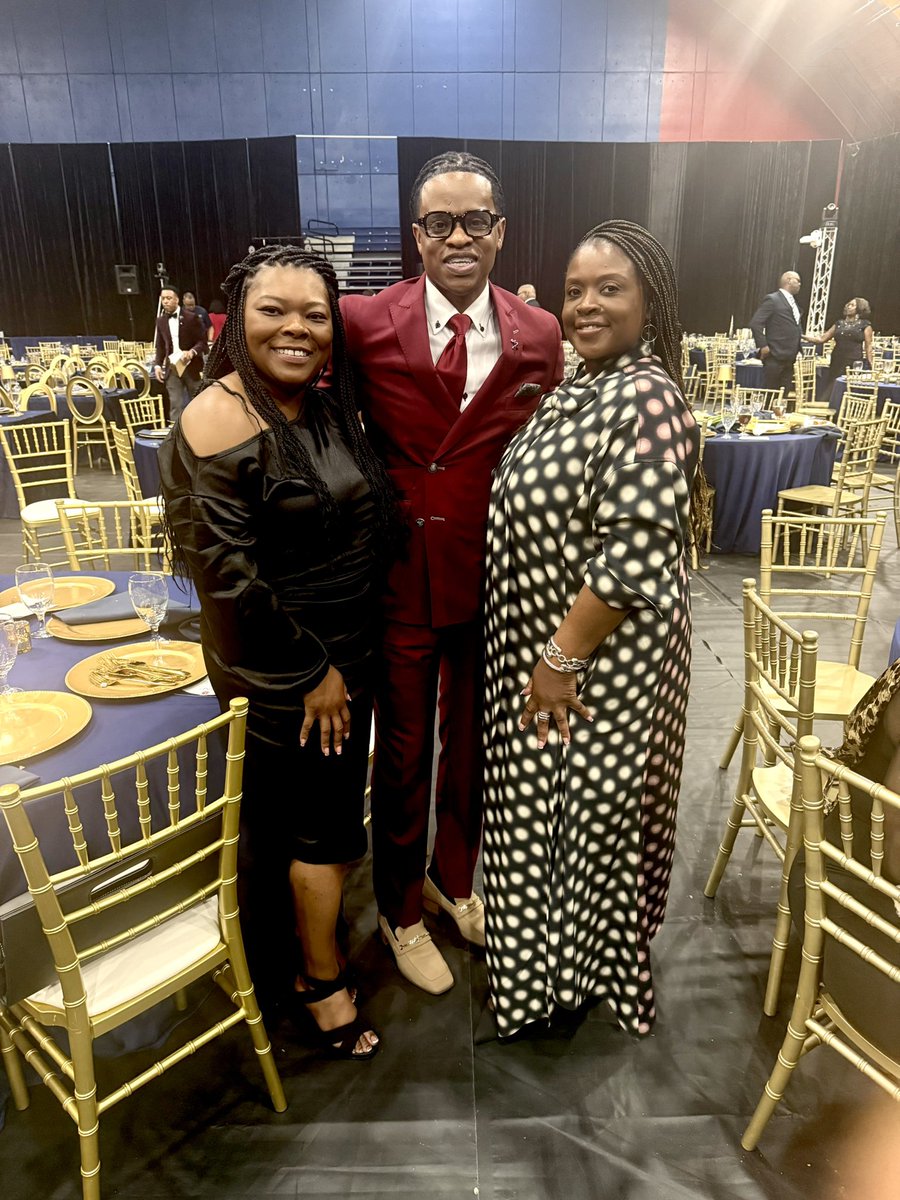 suptking's tweet image. Principals on the left, Board members on the right—all united in support of Lane College’s scholarship gala! 🐉✨ #LaneCollege #ScholarshipGala #HBCU