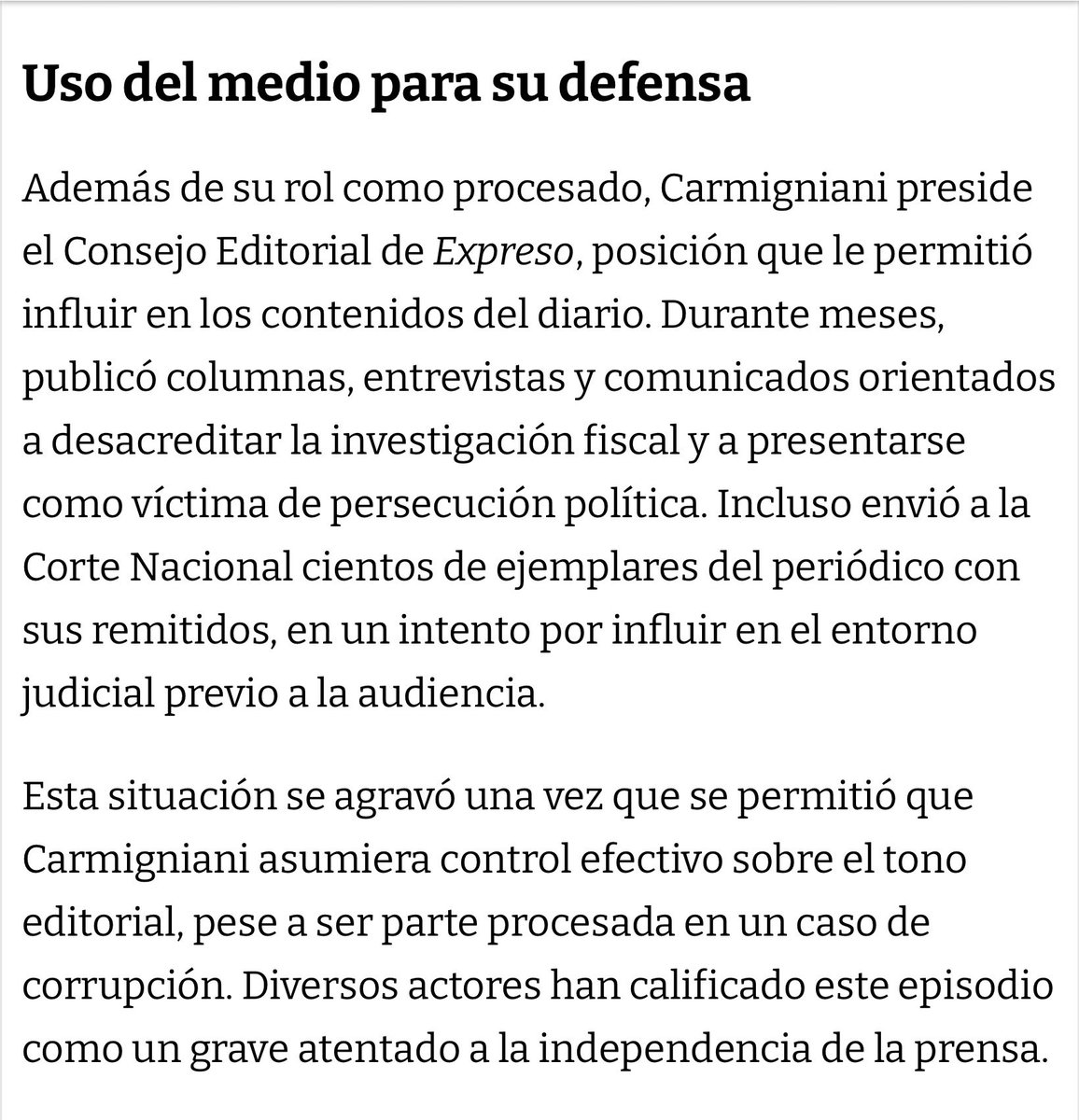 SinMordazaOf's tweet photo. Los que defienden con uñas y dientes a #Granasa lo hacen a sabiendas de que #EduardoCarmigniani ES UN CORRUPTO y desde hace mucho tiempo debió ser separado de diario @Expresoec
#Carmigniani preside el Consejo Editorial del diario y durante meses lo ha utilizado para DESPRESTIGIAR EL TRABAJO DE @FiscaliaEcuador , inclusive ha estado REGALANDO CIENTOS DE EJEMPLARES A @CorteNacional con el afán de ser influir en el ámbito judicial
Es un ser maquiavélico y peligroso y SU HERMANO JUAN CARLOS CARMIGNIANI TAMBIÉN..este último estuvo en la piscina de Jordán y casi ahorca a su ex esposa en la calle y delante de su hijo menor..