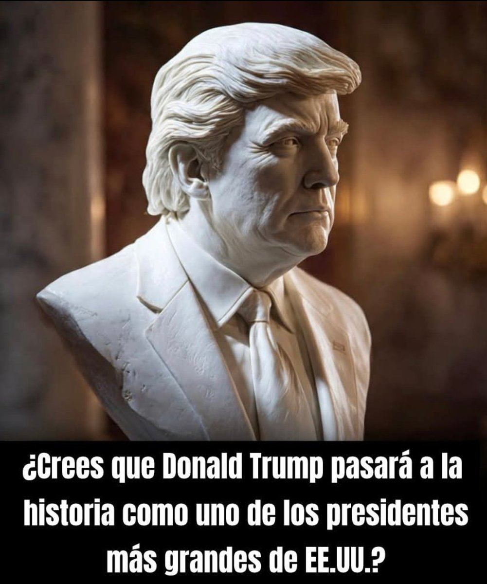 Crees que Donald #Trump pasará a la historia como uno de los Presidentes más grandes de EE.UU.❓
Responde 
A. Absolutamente 
B. No