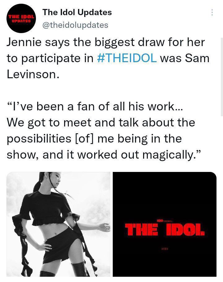 taestheticthv's tweet photo. @theKwave2 He American show "the idols" not only promote grape but also she said she's a fan of Sam Lavinson who is known for making fun of Epstein files and mocking the childrape that happens there https://t.co/egyZT6jp7V