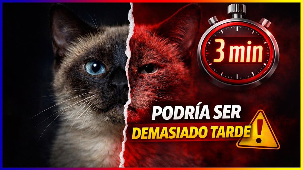 SiamCatChannel's tweet photo. En solo 3 Minutos puedes salvar la Vida de tu Gato! https://t.co/ZfJfkoJz9Y https://t.co/0r7fWvI5EH