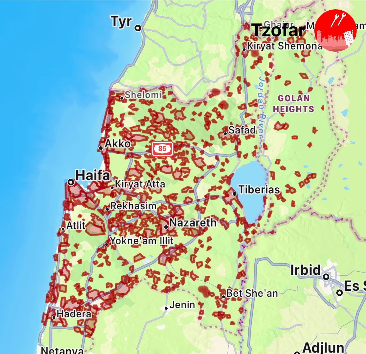Worldsource24's tweet photo. BREAKING: A third barrage of Iranian missiles expected in northern Israel in the Haifa region. 

Could this be the new supreme leaders first orders and a new way Iran are going about attacking Israel in multiple barrages at once? https://t.co/W97BJTOgpn