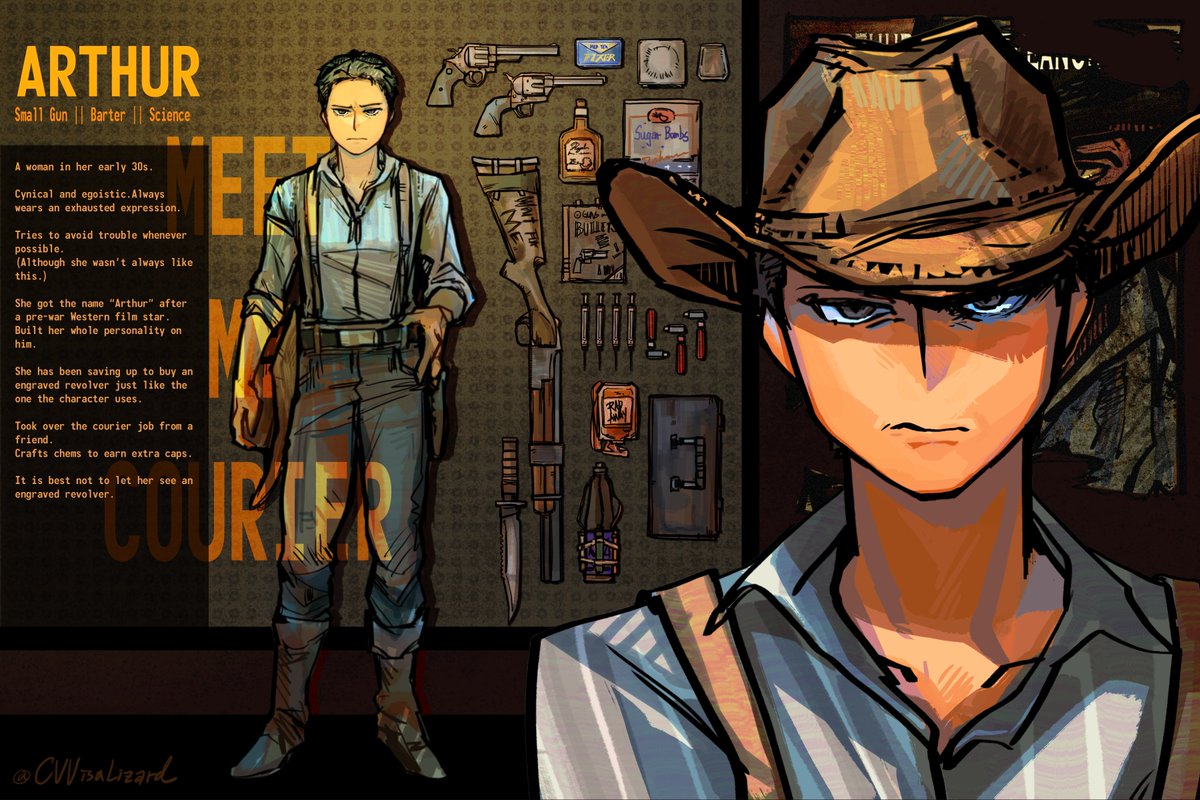 CVVisaLizard's tweet photo. 【Character Introduction】
✨Courier ∥ Arthur🤠 https://t.co/MTd1zYyuKm