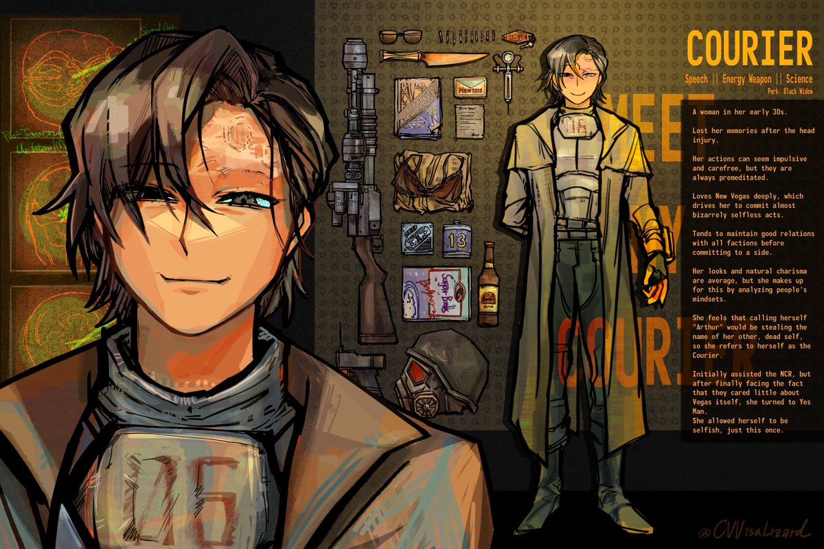 CVVisaLizard's tweet photo. 【Character Introduction】
✨Courier ∥ Arthur🤠 https://t.co/MTd1zYyuKm