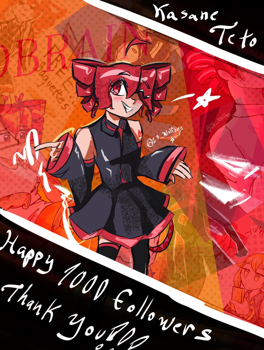 I drew in my old art style for this celebration, thank you so much!!!

#重音テト #KasaneTeto #Teto