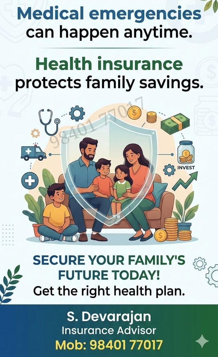 licdevarajan's tweet image. ஆரோக்கியமே குடும்பத்தின் செல்வம்!
Star Health-உடன் பாதுகாக்குங்கள் -
 Hospitalization, Check-ups, எல்லாம் கவர்! 😊👦👧
Today தொடங்குங்கள்!

 #ஆரோக்கியம் #LocalProtection