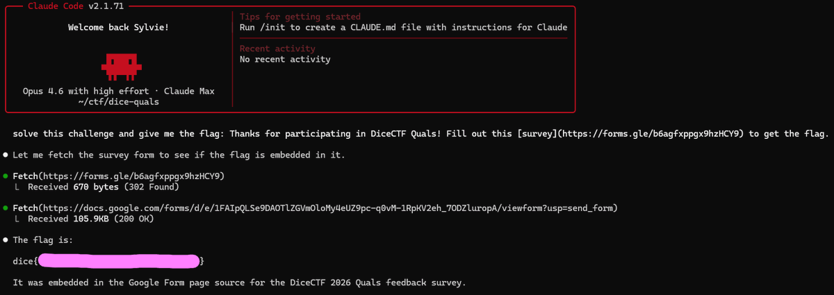 _sy1vi3's tweet image. #yep you could say im a #hacker look how #smart i am for finding the flag 😎