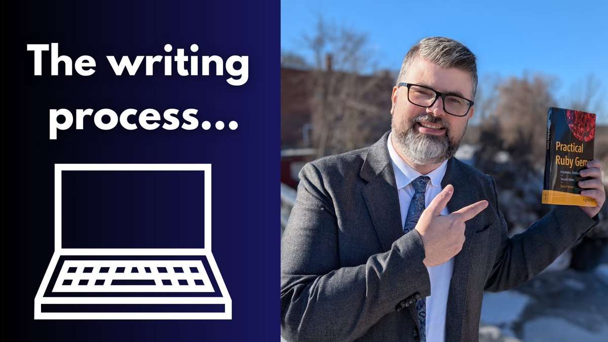 Apress's tweet photo. Says David Berube: "Pick a topic you care about—but when writing, make sure you're writing for the audience, not just to make yourself happy. If you can balance those two things, you're off to a great start.” 📚 #Ruby #RubyGems
🔗 https://t.co/T6x2JNe0iV https://t.co/PNWiq4BBsf