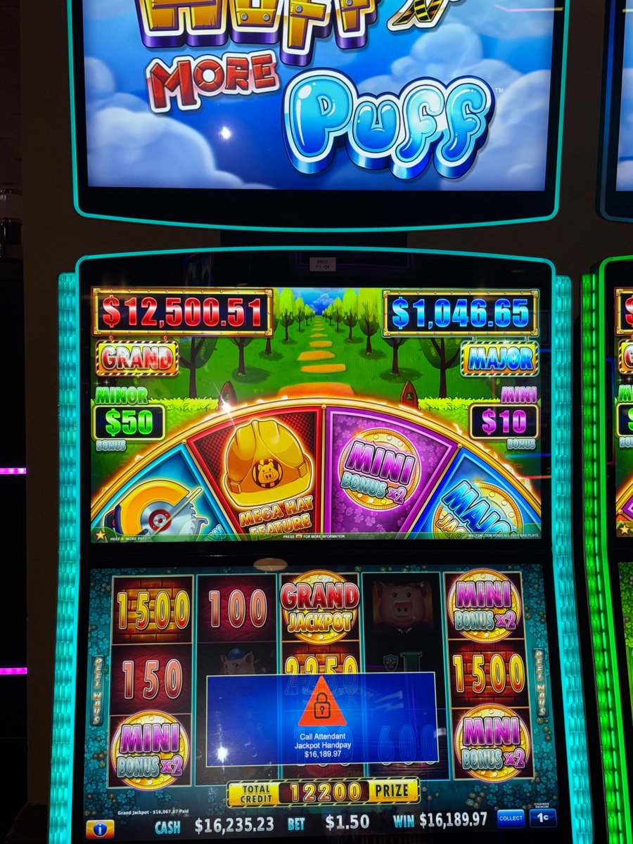 Huff N' Puff and Blow some money your way at the Century Casino &amp; Hotel in Central City! This winner won $16,189.97 on Just $1.50 a pull! #winnerszone

Gambling problem? Call or Text 1-800-GAMBLER