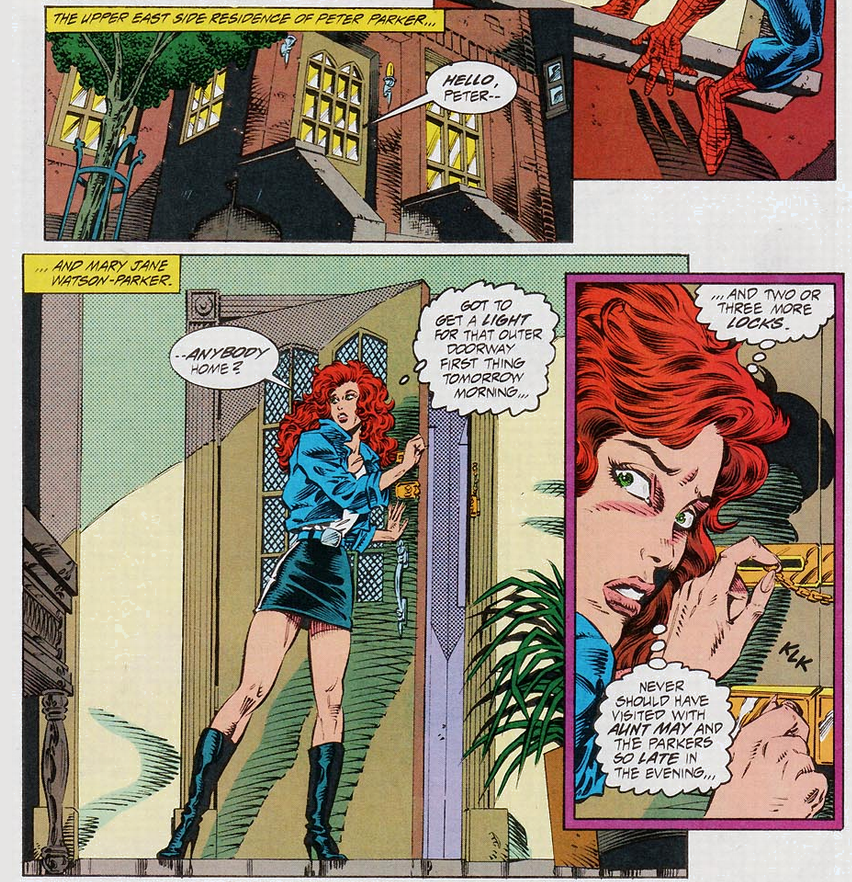 mjvortex85's tweet image. It's so ironic that when the writers were preparing Spider-Man for the clone saga to remove the marriage and bring back the old "soap opera", they were inadvertently writing some of the most heavy hitting relationship drama in the series' history.