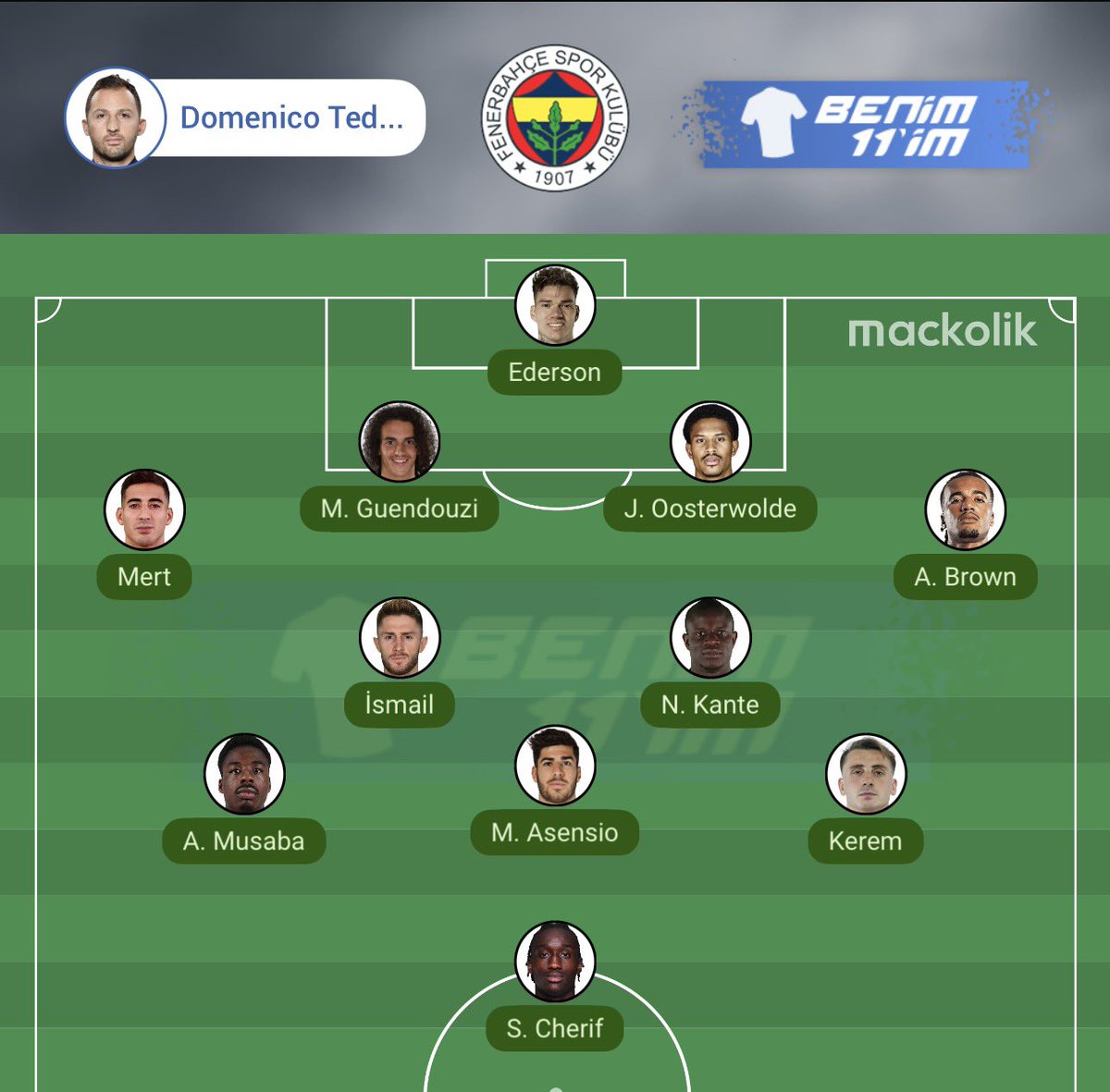 Skriniar-Semedo dönene kadar ilk 11 bu şekilde olup hiç bir şekilde değiştirilmesi lazım, özellikle bek oyuncularının rakiplerine çok yakın oynayıp ceza sahasına atılacak topları direk engellemeleri lazım..

Guendouzi OS çok beğeniyorum ama Skriniar dönene kadar stoper oynamalı..