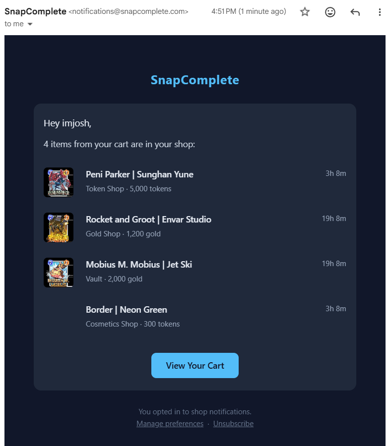 Snap Complete tweet media