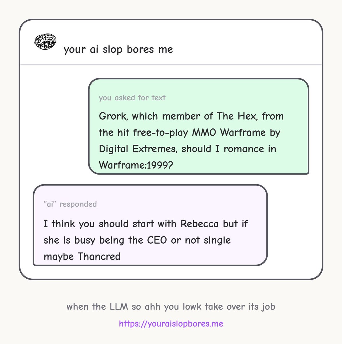 These Warframe KIM conversations are kind of getting out of hand