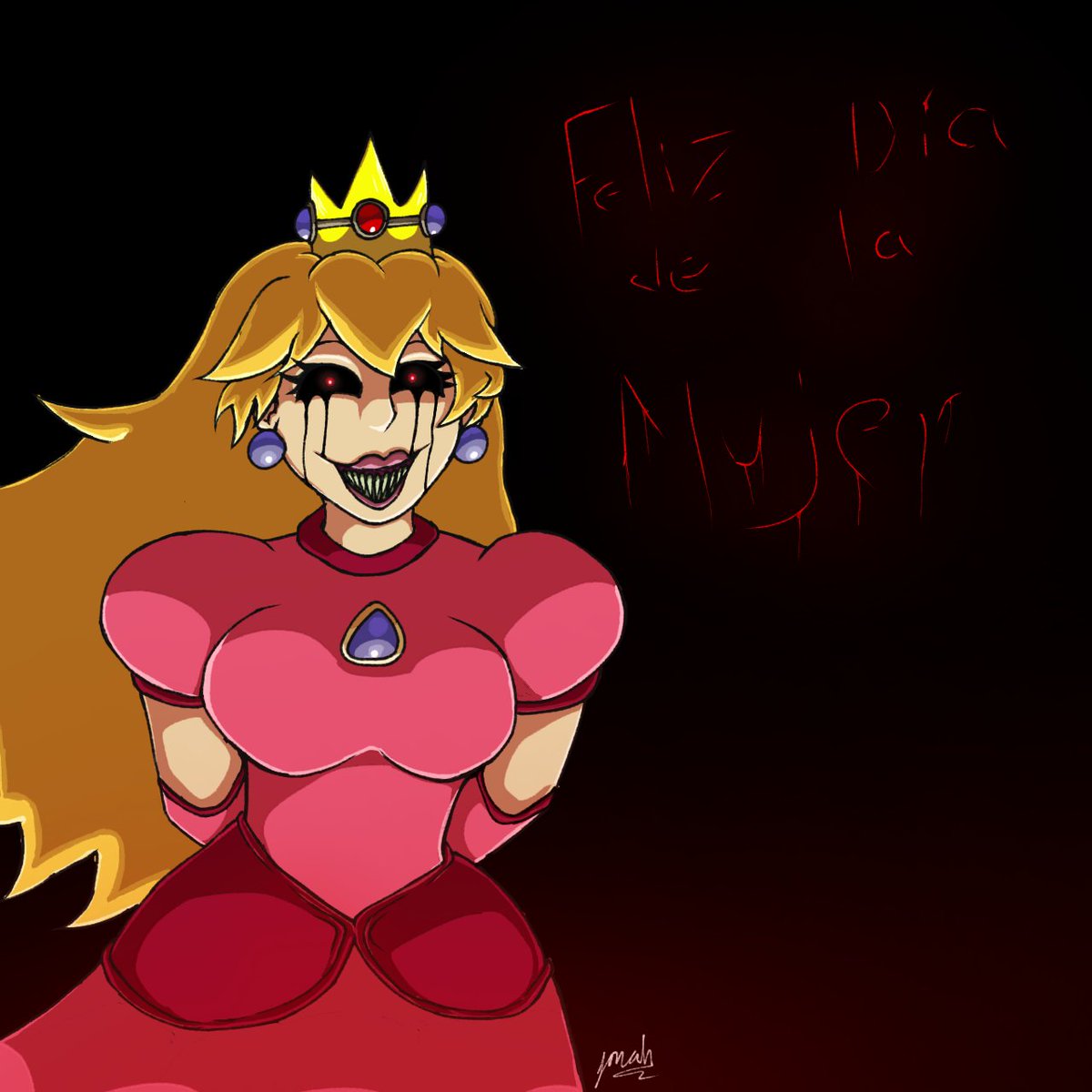 Feliz día a todas las mujeres

#mariomadnessv2
#DiaDeLaMujer
#horrorpeach
#fanart
#voidArt
#DiaInternacionalDeLaMujer