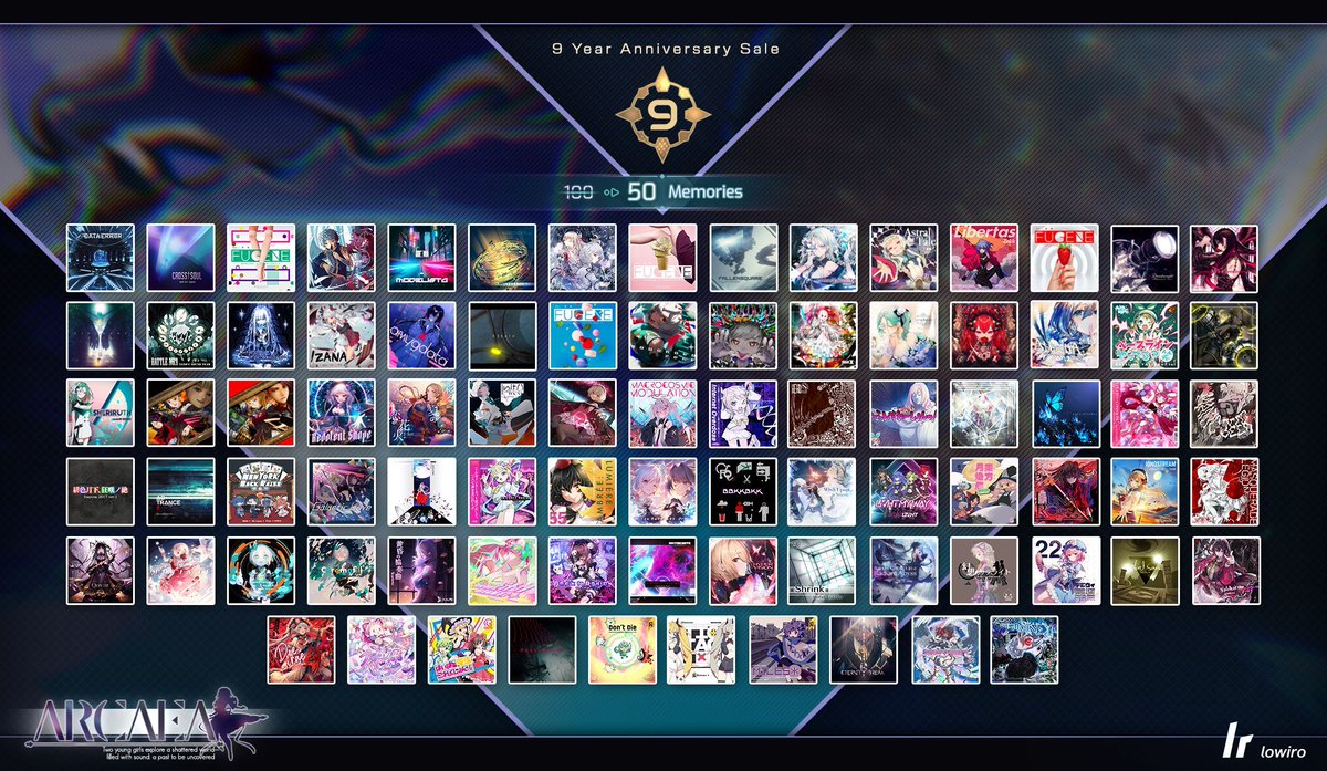 To celebrate Arcaea's 9th Anniversary, a huge sale starts today To celebrate Arcaea's 9th Anniversary, a huge sale starts today