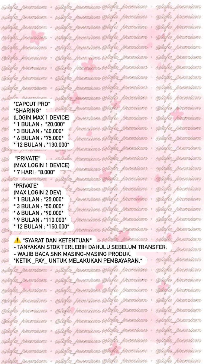 Tafa_premium's tweet photo. Update promo ramadhan 🕌 https://t.co/SmeEiv171J
