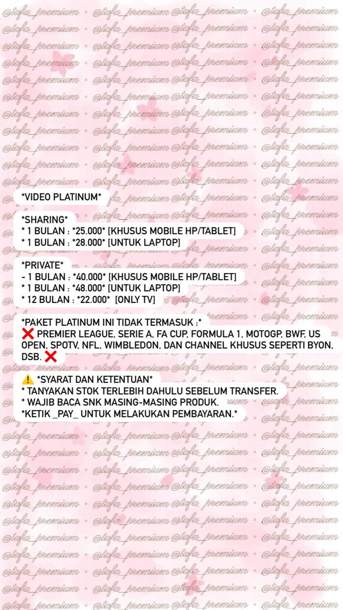 Tafa_premium's tweet photo. Update promo ramadhan 🕌 https://t.co/SmeEiv171J