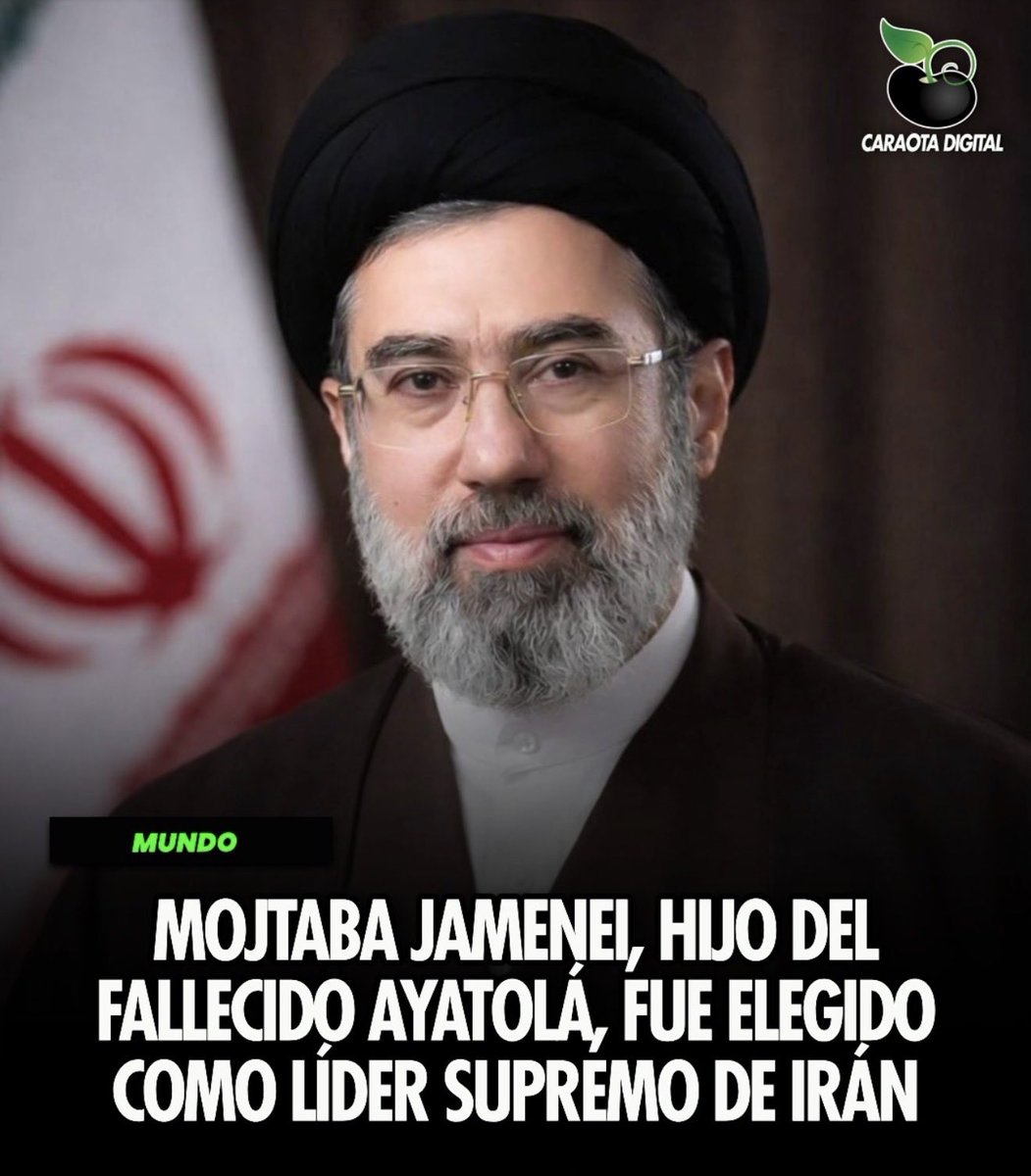 🇮🇷 Iran acaba de elegir a Mojtaba Jamenei hijo del fallecido ayatoláAlí Jamenei como nuevo líder Supremo de Iran, que opinas?