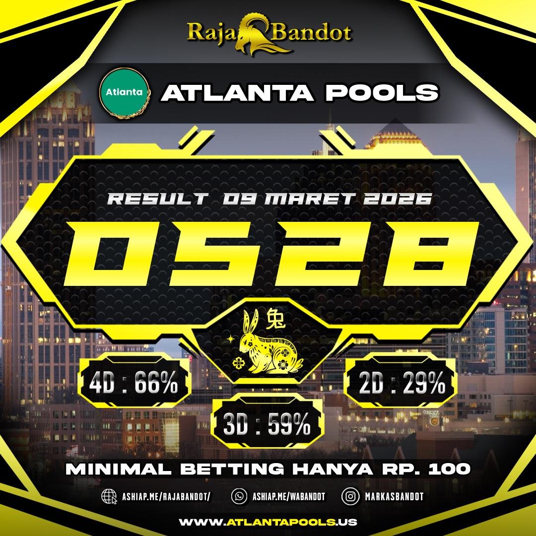 RAJABANDOT999's tweet image. ✨ INFO LENGKAP PENGELUARAN ATLANTA ✨ 
RESULT  : 🔥 0528 🔥 
SHIO :  KELINCI 
TANGGAL :09 MARET 2026

SELAMAT KEPADA PEMENANG SALAM JACKPOT #ATLANTAPOOLS  #RAJABANDOT_OFFICIAL2