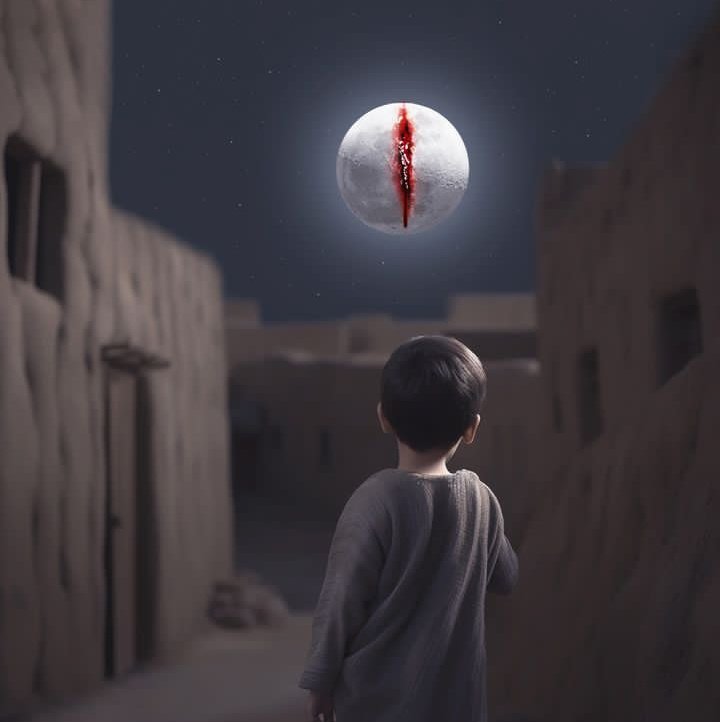 The moon split into two💔