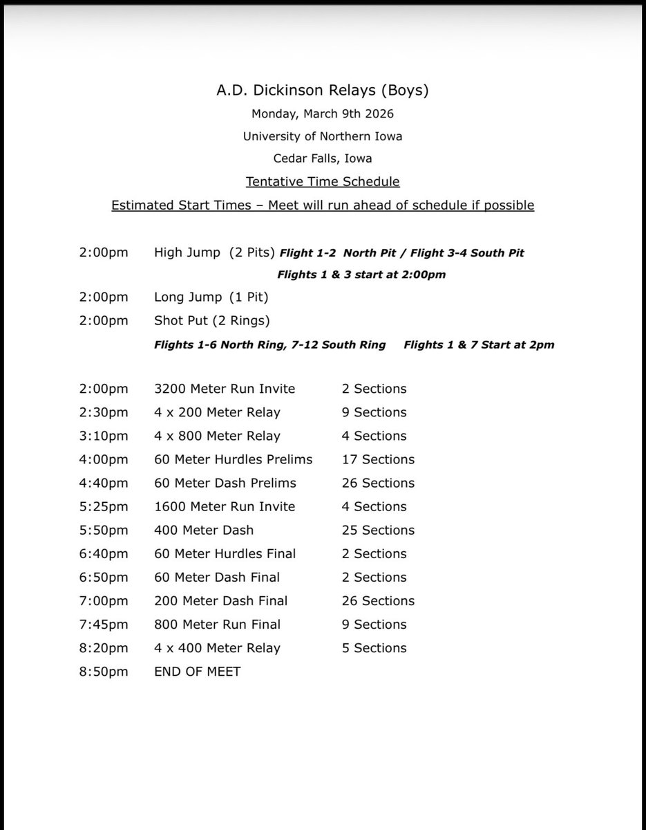 Dickinson Relays tweet media