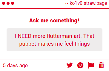 hmm yes the puppet mmmm i shall mmm draw him tomorrow maybe mmm yesss