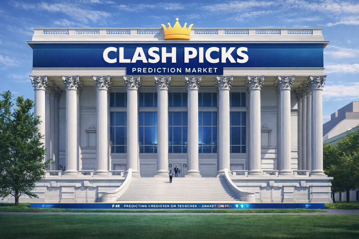 They built markets for stocks.
Markets for crypto.
Markets for memes.

Now it’s time for prediction markets. 👀🔥

Welcome to <a href="/ClashPicks/">ClashPicks</a> -- where the $CLASH community calls the outcome.

Make your move 👇
Prediction markets: clashpicks.com
Community: