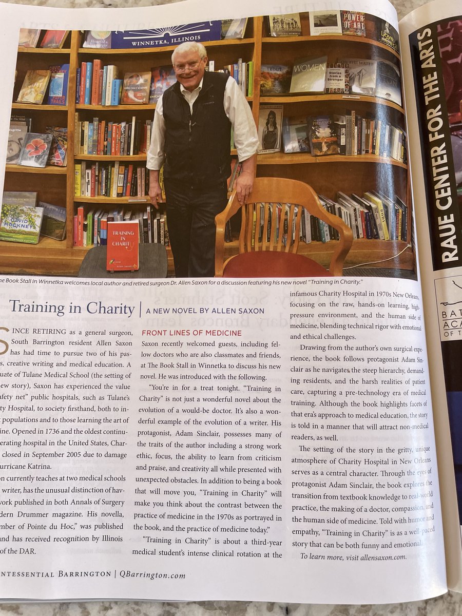 “Told with humor and empathy, TRAINING IN CHARITY is a well-paced story that can be both funny and emotional.” Great to see this full-page article about Dr. Allen Saxon in the March/April issue of Quintessential Barrington magazine! <a href="/xmaslakepress/">Christmas Lake Creative</a>