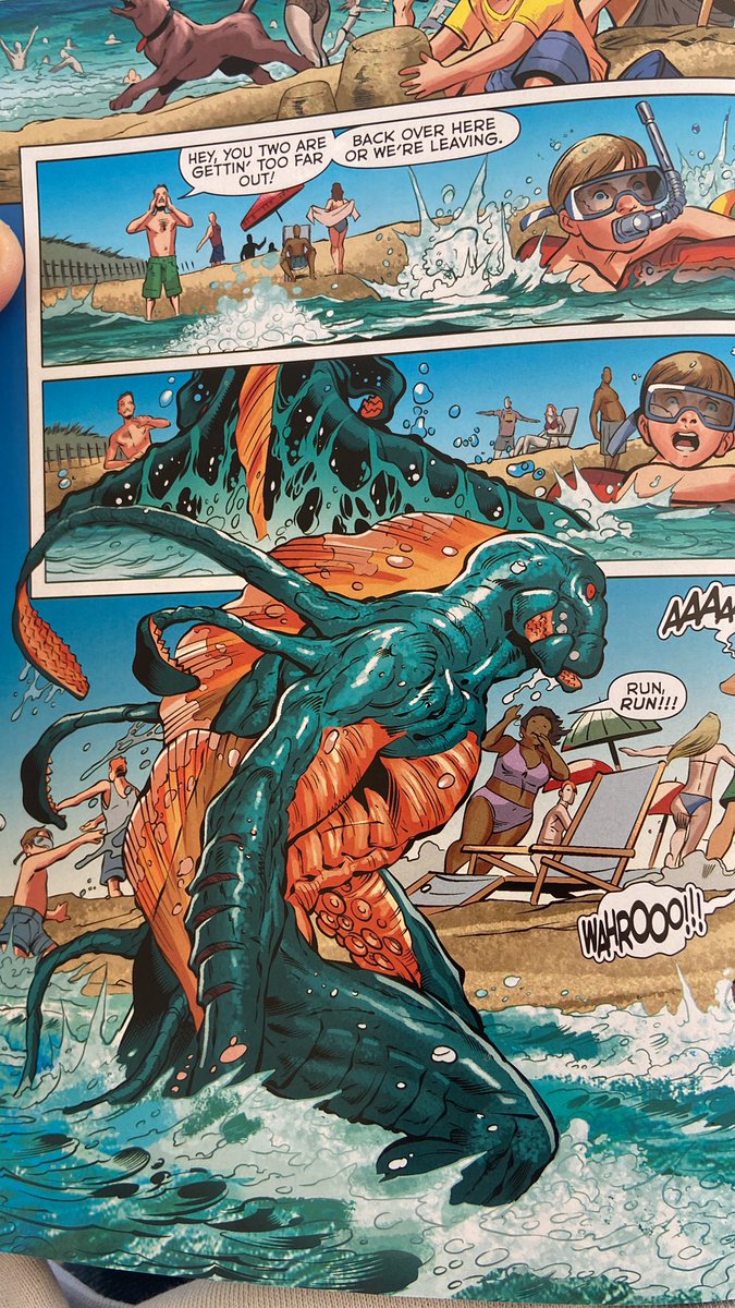 lordChompo's tweet photo. I love Chimera as a concept but my god this design is not it. Why is he the amalgamation of all sea life but still looks human!?  WHY IS HIS MOUTH A CIRCLE?! Give him a shark head cowards. A tentacle beard. I’m gonna redesignhim istg https://t.co/p9sUn8p2Ap