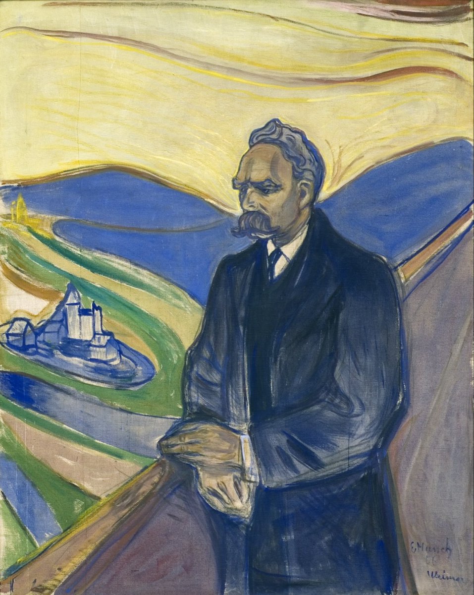 Edvard Munch ( Norwegian, 1863-
1944): “Friedrich Nietzsche”, 1906.